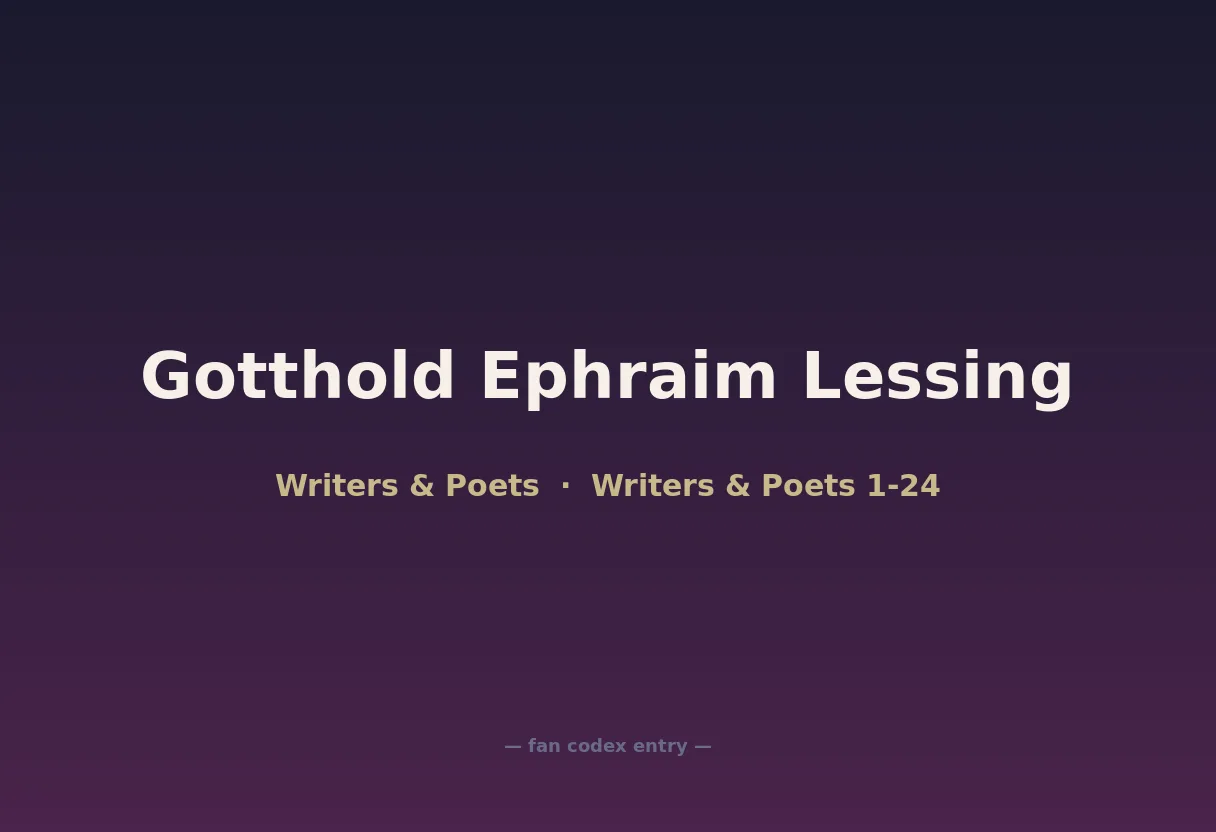 Gotthold Ephraim Lessing