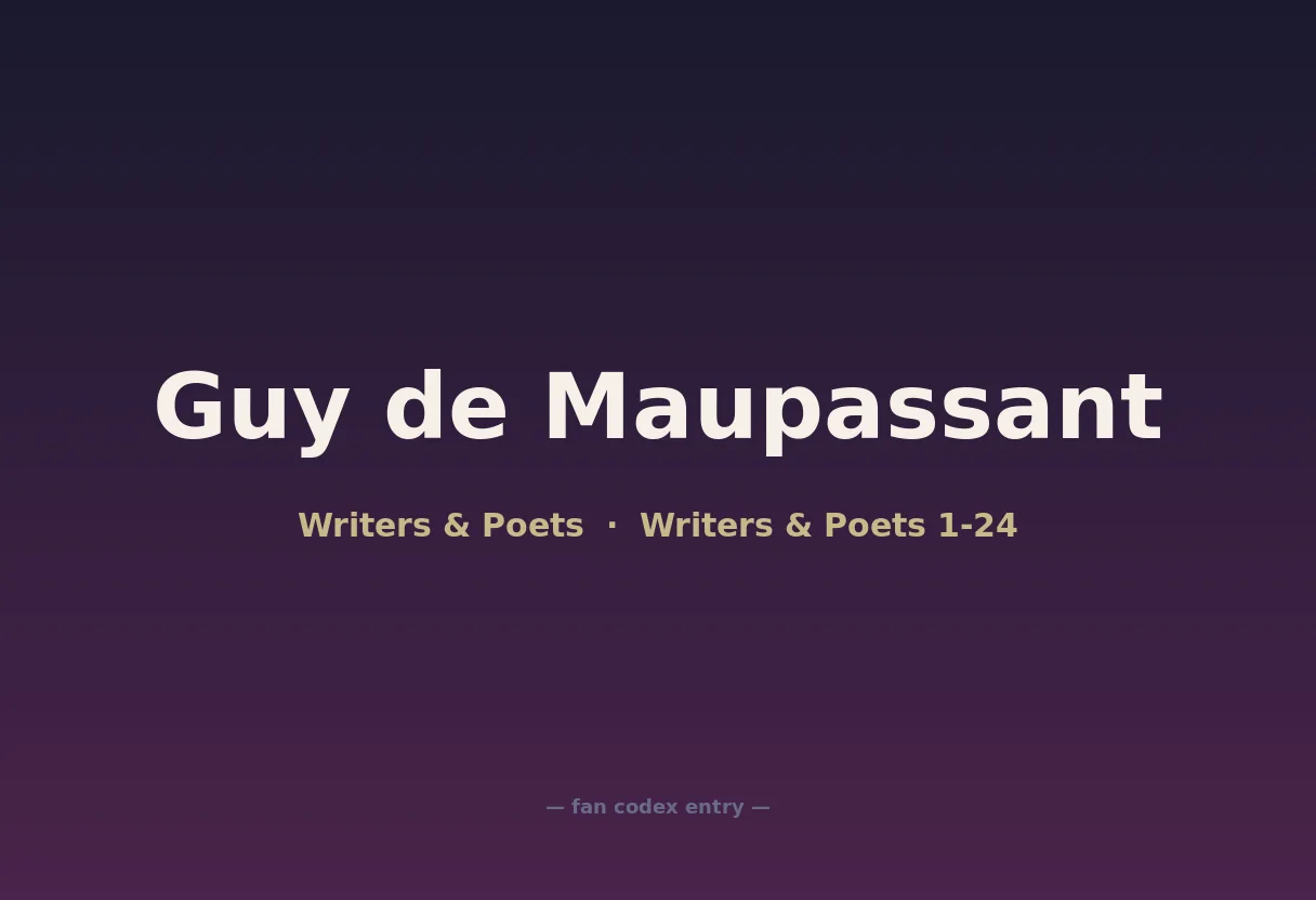 Guy de Maupassant