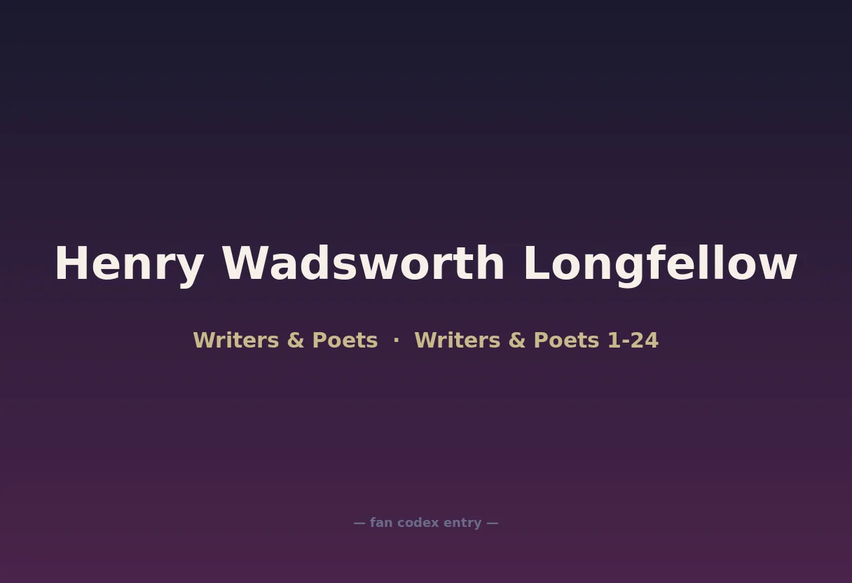 Henry Wadsworth Longfellow