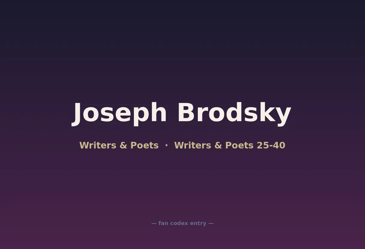 Joseph Brodsky
